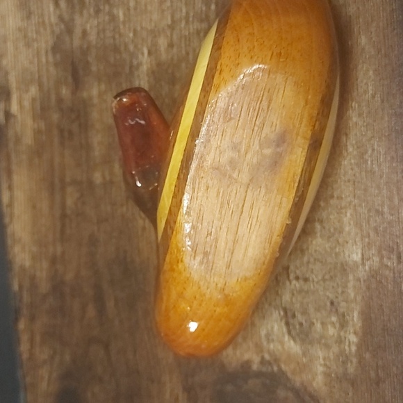 Vintage MCM Hand Carved Wooden Two Tone Duck "Mallard" Figurine Decor - Picture 6 of 6